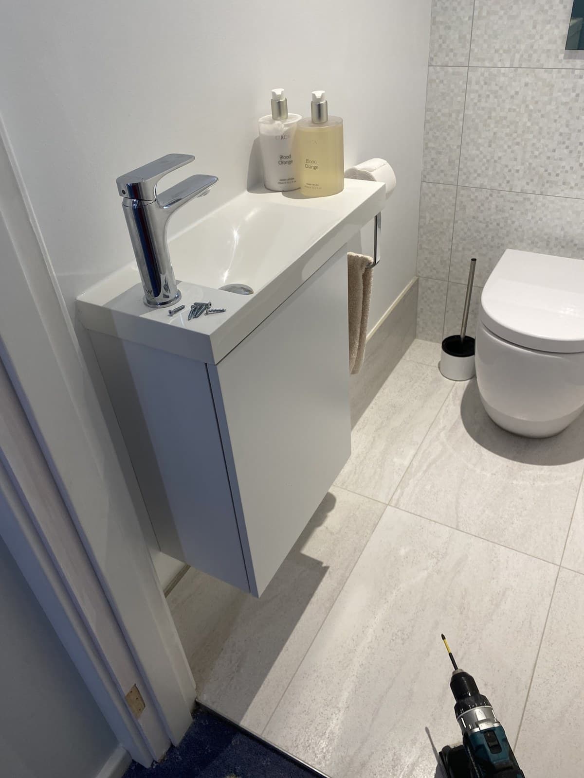 bathroom vanity toilet installation