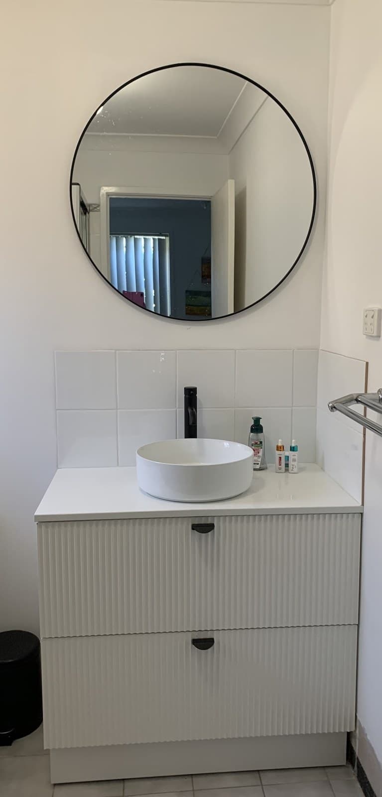 bathroom vanity tapware install